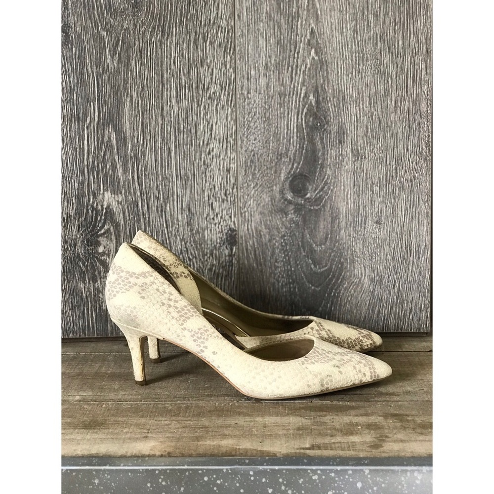 Snakeskin Printed Heels